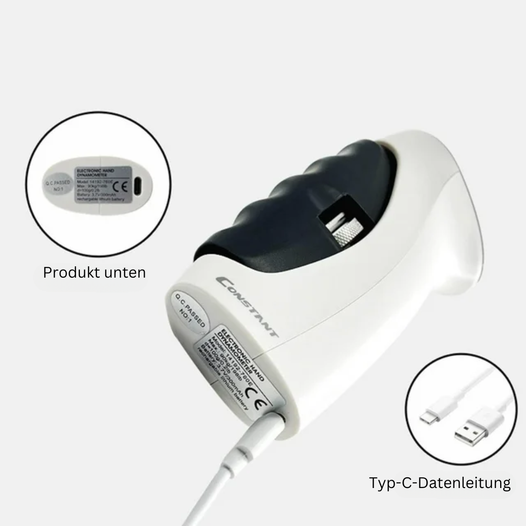 Weißer elektrischer Haarschneider mit USB-C-Kabel, ergonomisches Design, leistungsstark.