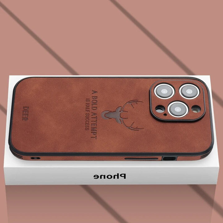 Luxusní jelení kůže iPhone obal - Veltro