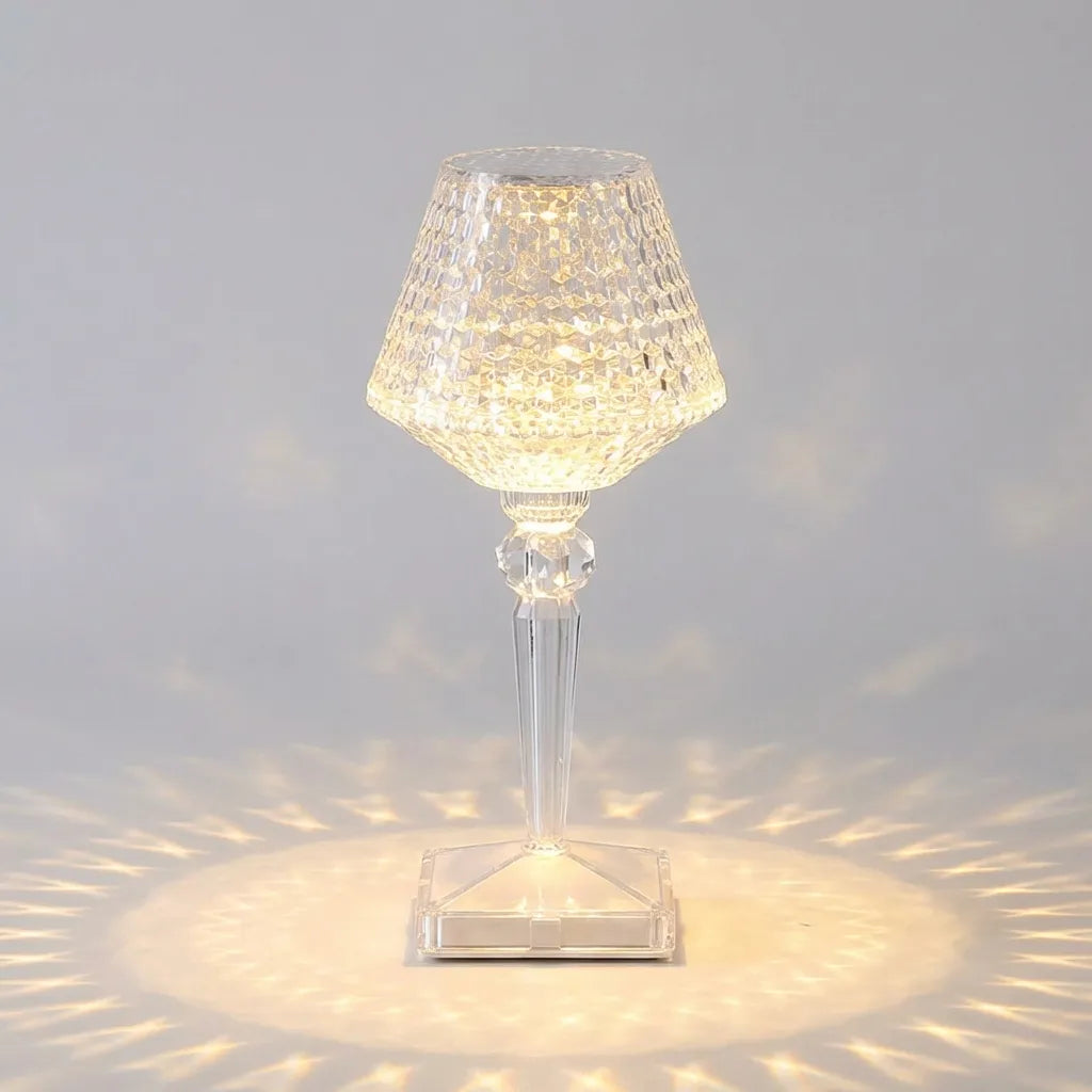 Rechargeable Crystal Style Table Lamp - Crystalor
