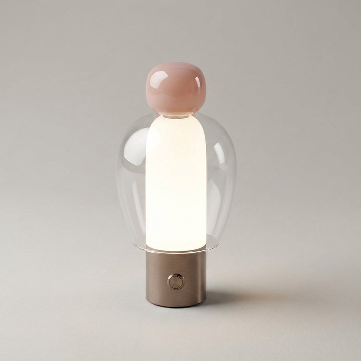 Rechargeable Glass Table Lamp -  Vesanta