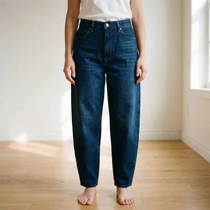 Relaxed Barrel-Leg Trousers -  Sadie
