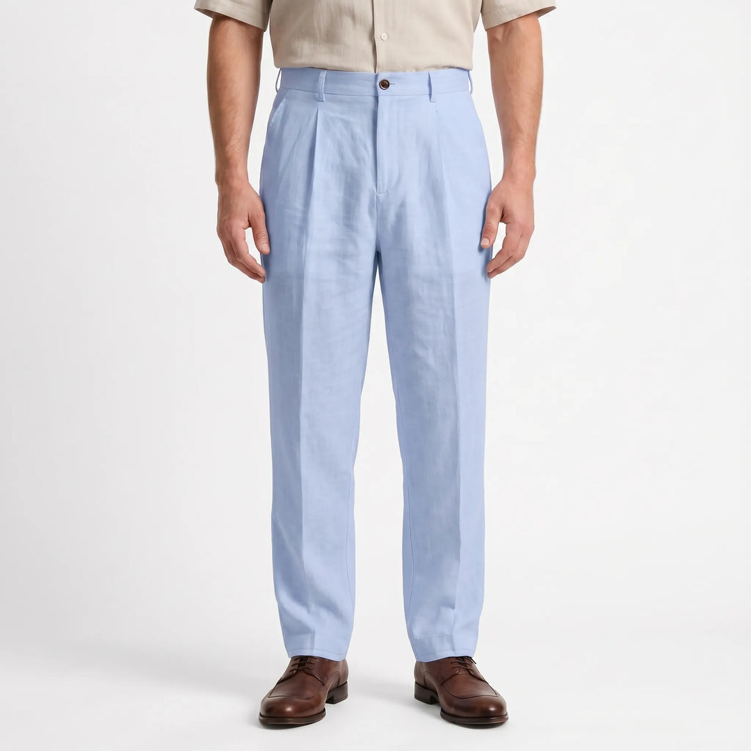 Relaxed Straight Leg Trousers -  Brent