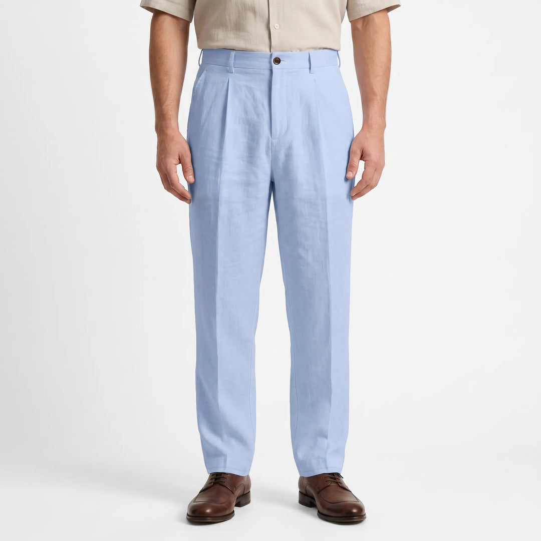 Relaxed Straight Leg Trousers -  Brent