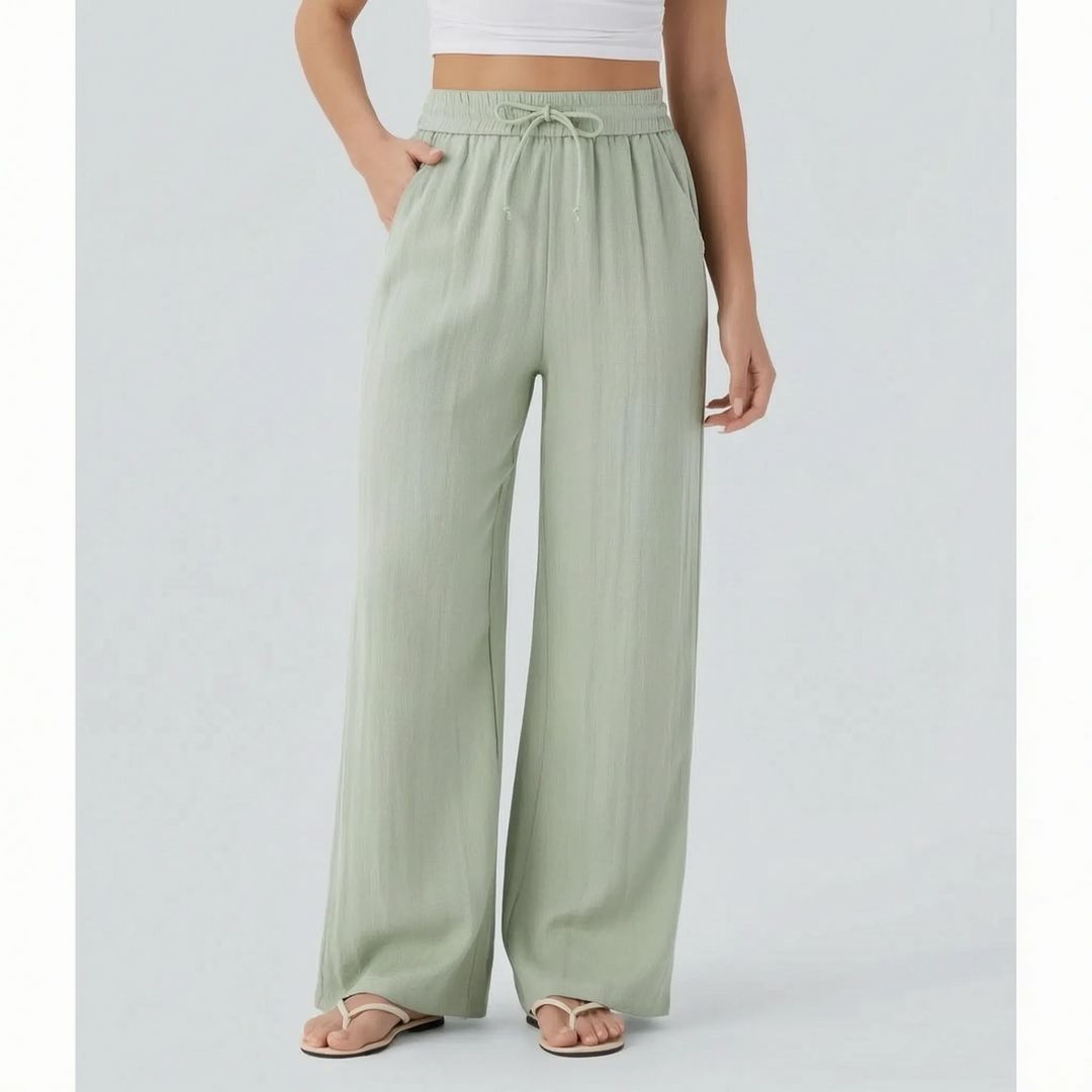 Relaxed Wide-Leg Casual Trousers - Julie