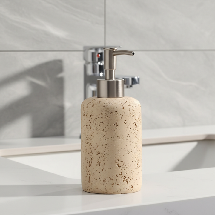 Resin Seifenspender Mit Edelstahlpumpe - Stonelette