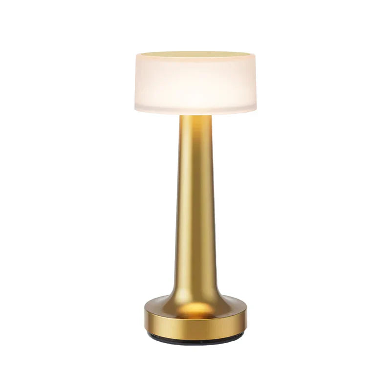 Goldene Tischlampe für Restaurant, modernes Design, LED, batteriebetrieben, dekorative Beleuchtung.