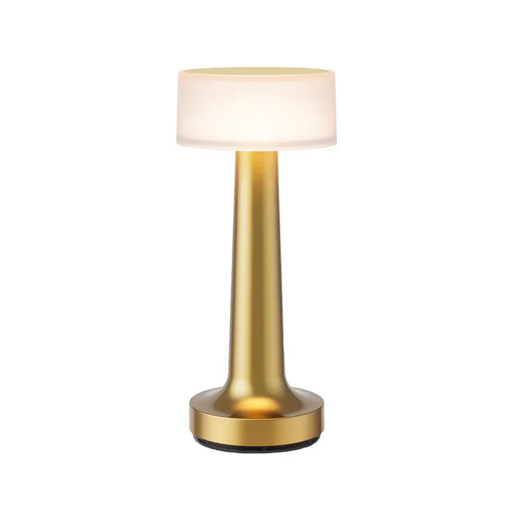 Goldene Tischlampe für Restaurant, modernes Design, LED, batteriebetrieben, dekorative Beleuchtung.