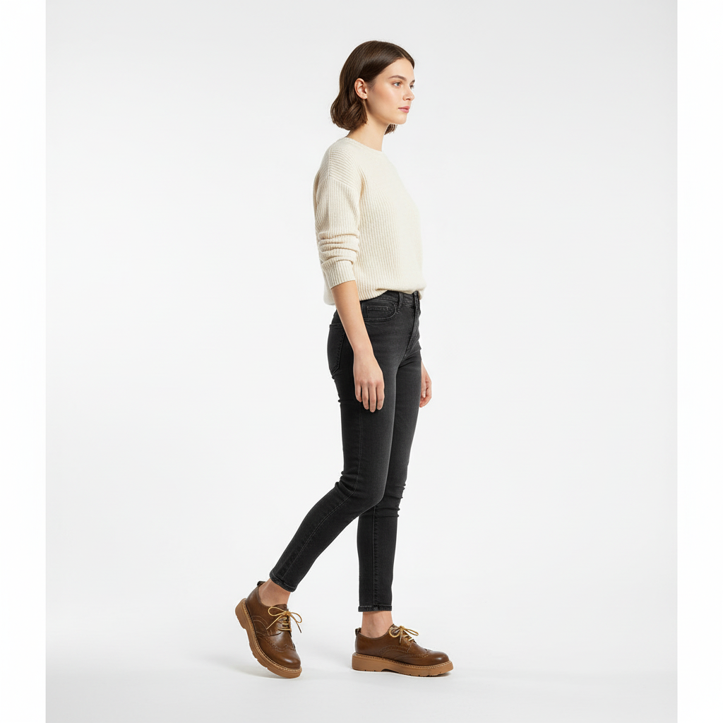 Retro Oxford Damen Schnürschuh - Dakota