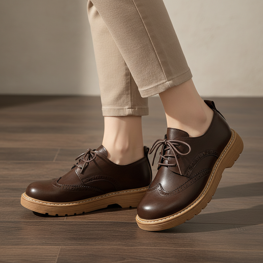 Retro Oxford Damen Schnürschuh - Dakota