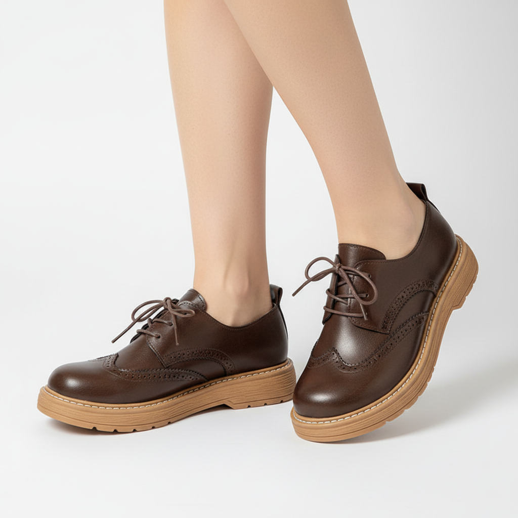 Retro Oxford Damen Schnürschuh - Dakota