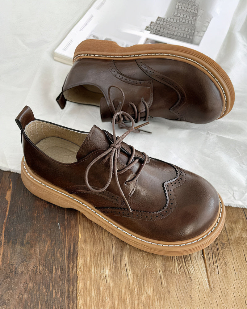Retro Oxford Damen Schnürschuh - Dakota