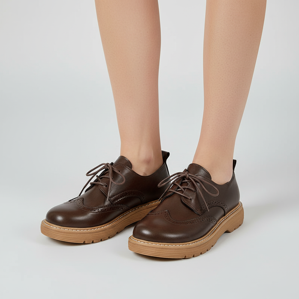 Retro Oxford Damen Schnürschuh - Dakota