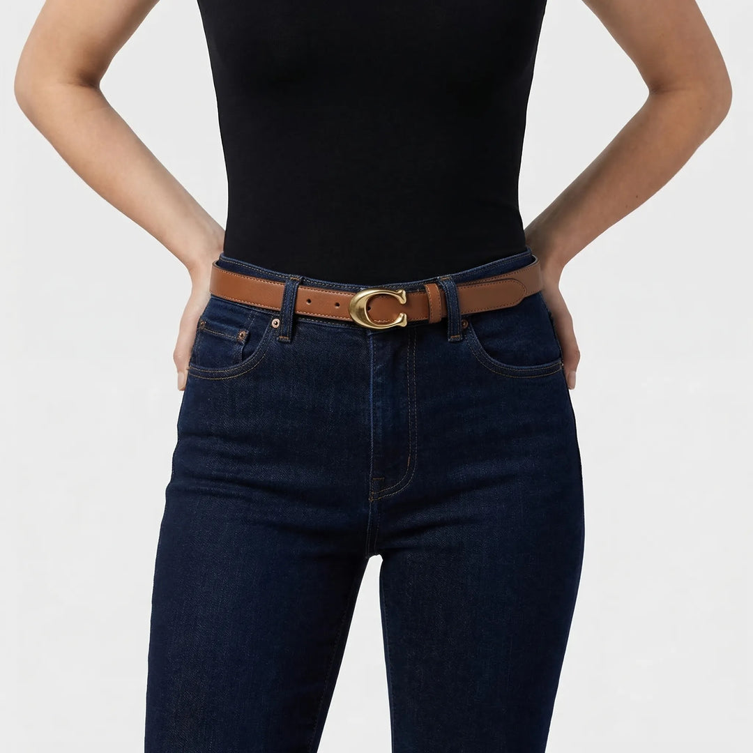 Reversible Slim C-Buckle Belt - Marjorie