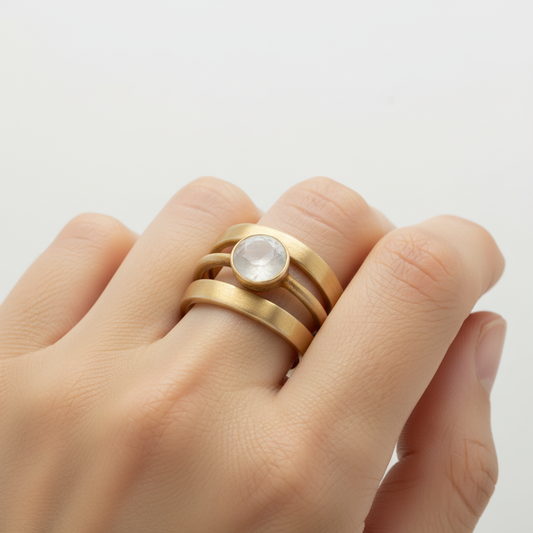 Ring Mit Mondstein - ElysiumRing 