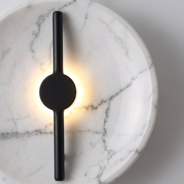 Round Marble Effect Sconce -  Marbelleo
