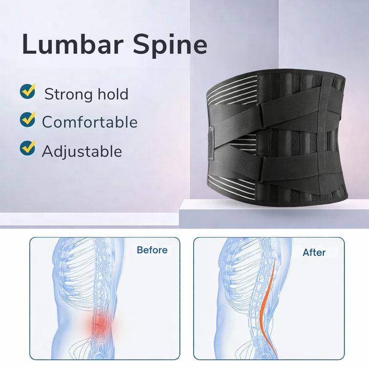 Lumbar Support Belt | 360-Degree Back Stabilization 6