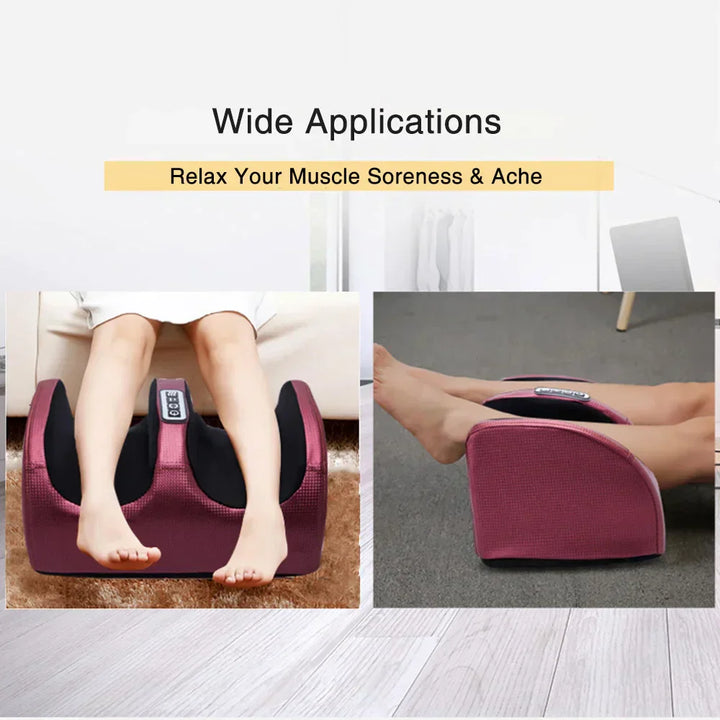 Fußmassagegerät lila, Entspannung, Muskelentspannung, Heimgebrauch, ergonomisch, bequem.