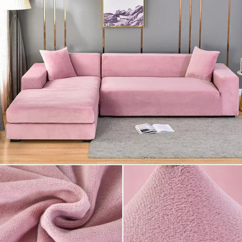 Stretch Velours potah na pohovku s luxusním zpracováním – Sofina