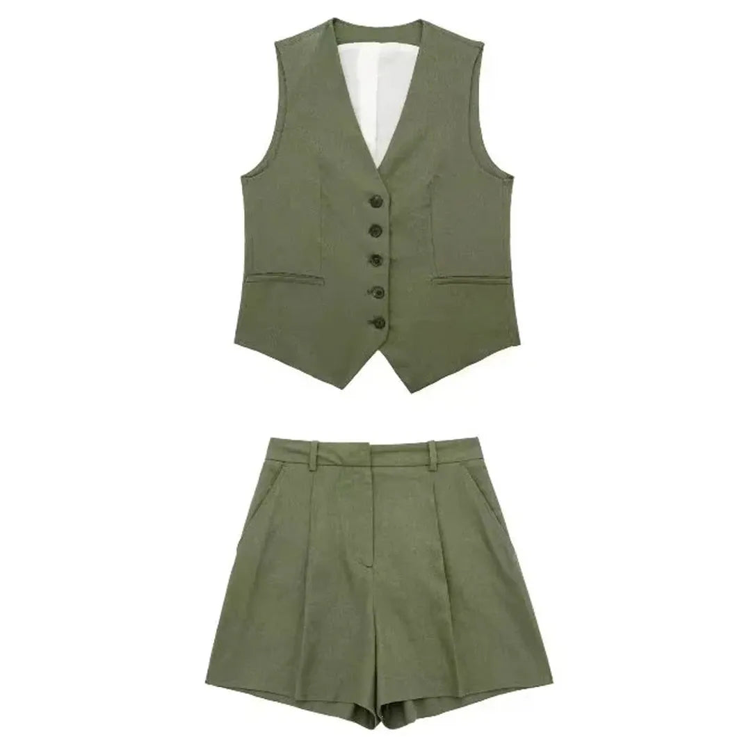 Dvoudílný letní outfit s vintageovým topem – Amaya