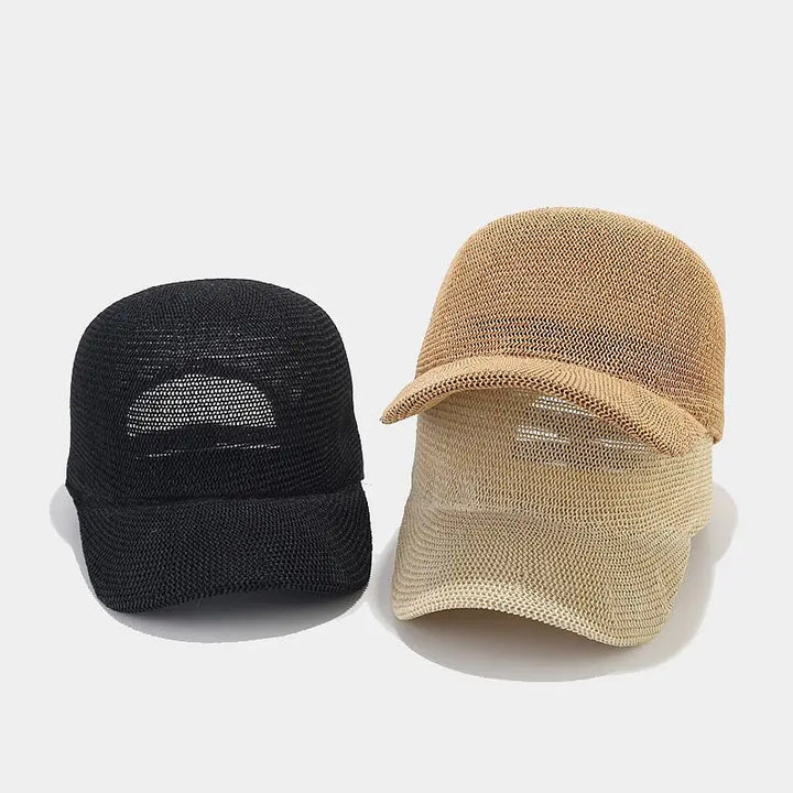 Stylový pletený sluneční klobouk s širokým okrajem - SunWeave Style