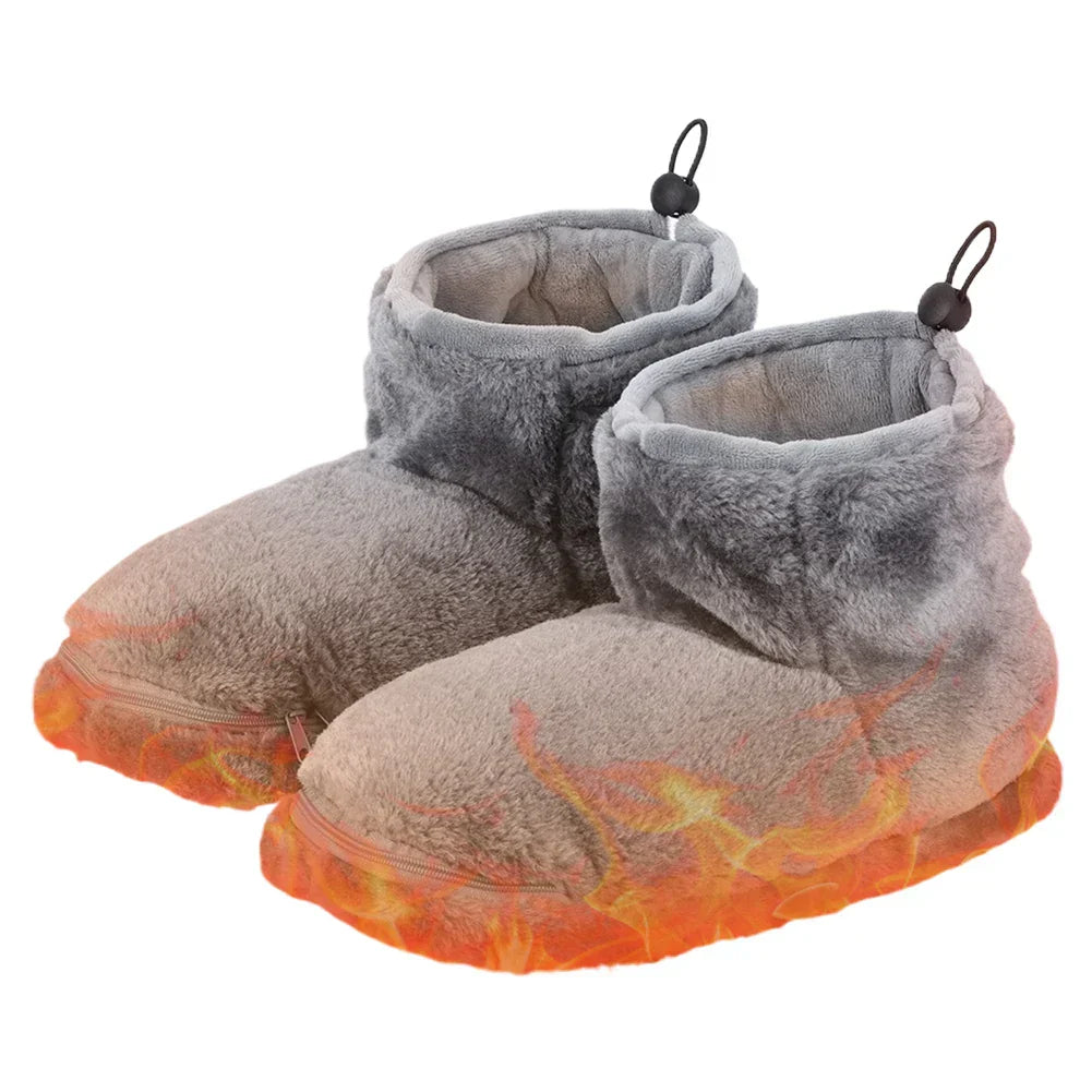Elektrické USB pantofle s fleecovou podšívkou – WarmFeet