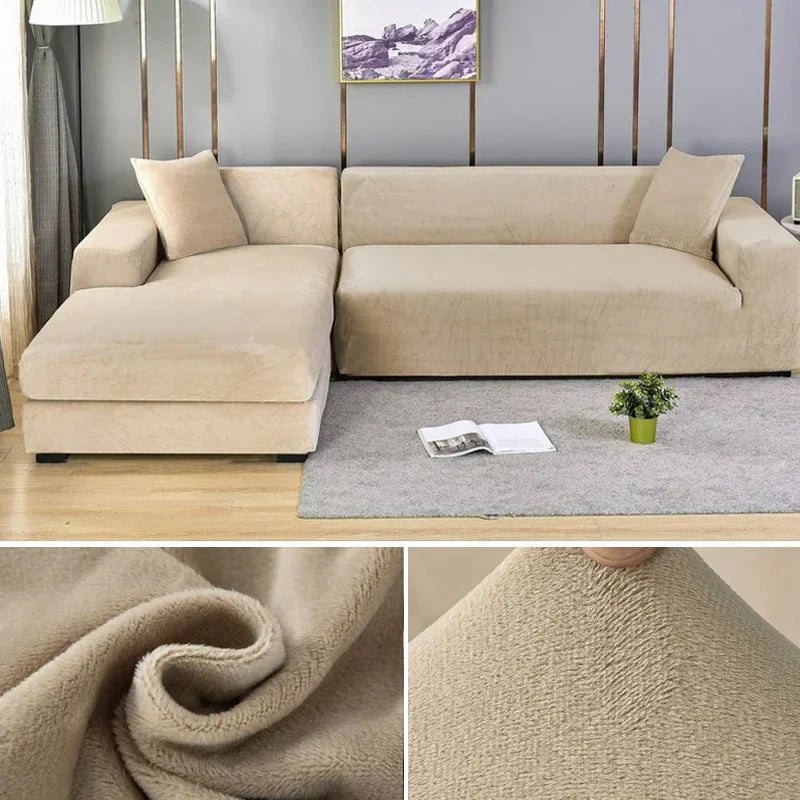 Stretch Velours potah na pohovku s luxusním zpracováním – Sofina