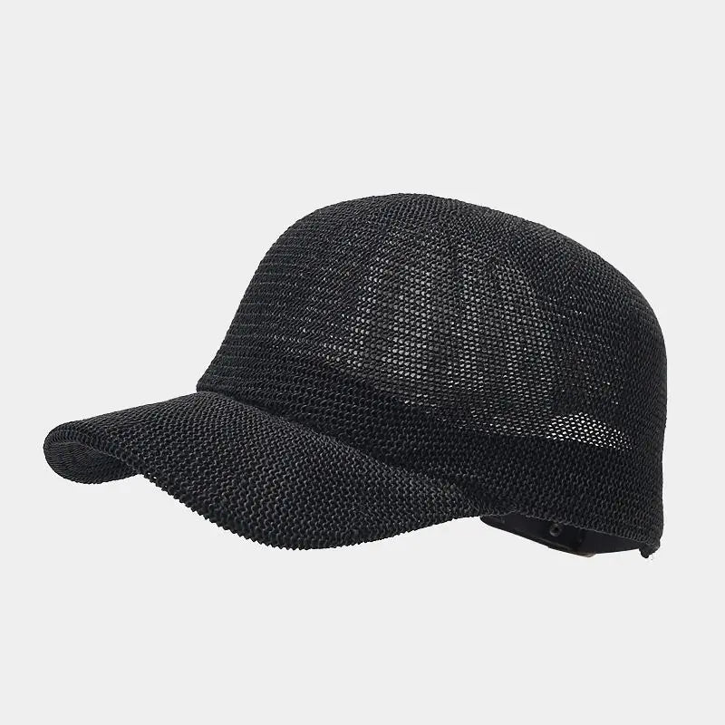 Stylový pletený sluneční klobouk s širokým okrajem - SunWeave Style