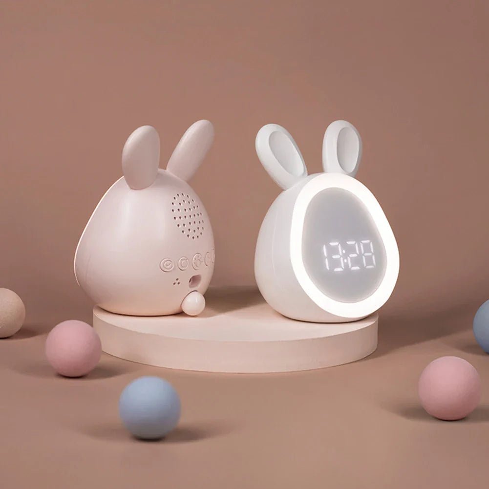 Dětské budíky ve tvaru králíčka s LED nočním světlem - BunniGlow