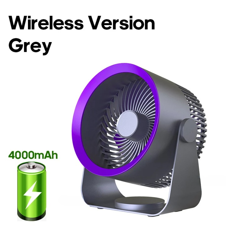 Multifunkční elektrický ventilátor s akumulátorem 4000 mAh – AirFlex