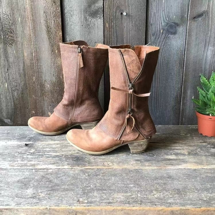 Dámské kožené podzimní boty – Sigrid