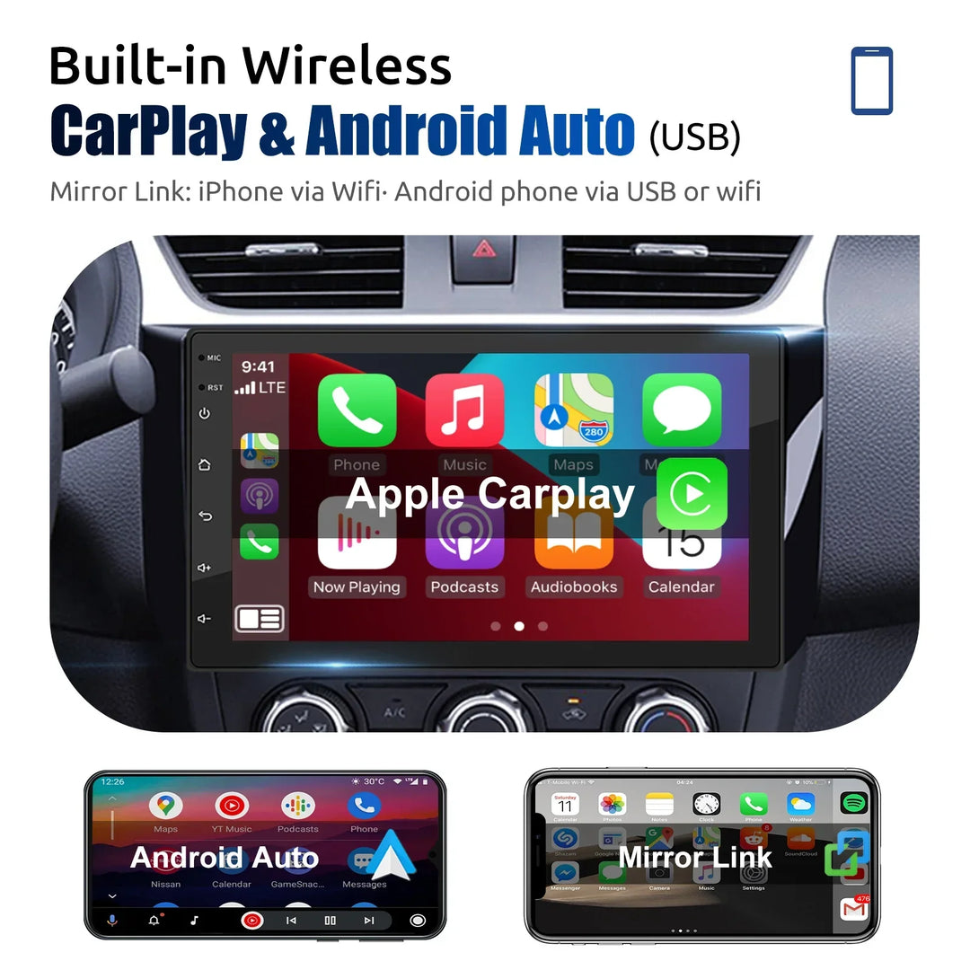 Univerzální autorádio s Androidem, dotykovým displejem, GPS a bezdrátovým CarPlay