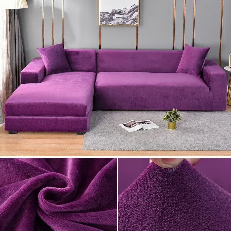 Stretch Velours potah na pohovku s luxusním zpracováním – Sofina