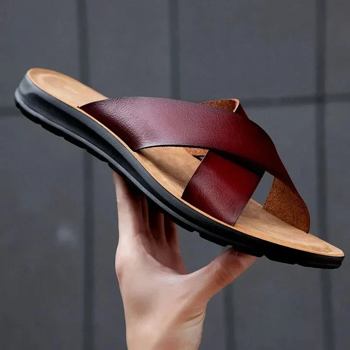 Italské pánské kožené slip-on boty – Lorenzo