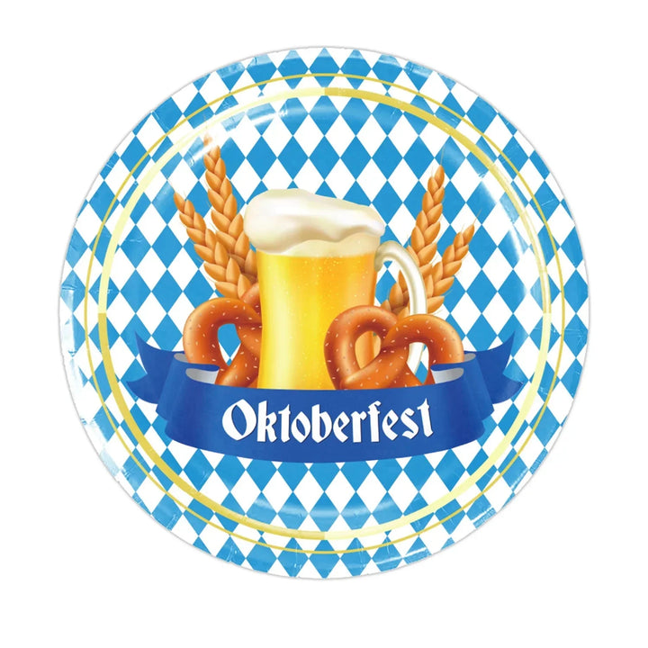 Jednorázová party servisní sada v designu Oktoberfest (včetně ubrusu) – GaudiSet Oktoberfest 2026