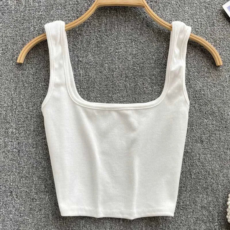 Crop-top bez zad v jednobarevné barvě – Zayra