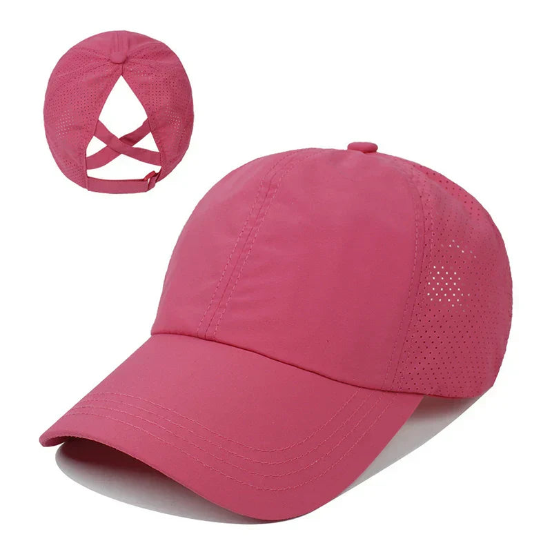 Prodyšná unisex sportovní čepice z pletiva s nastavitelným střihem – AeroCap