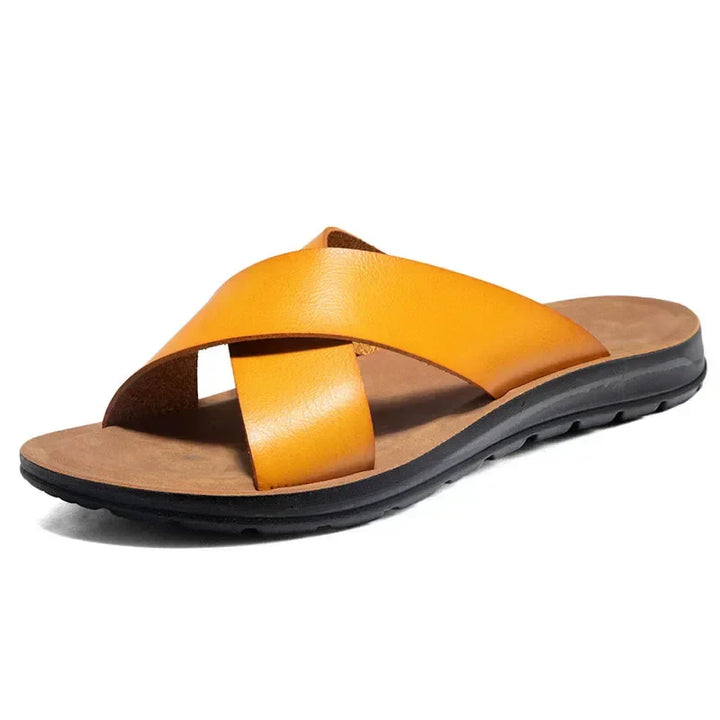 Italské pánské kožené slip-on boty – Lorenzo
