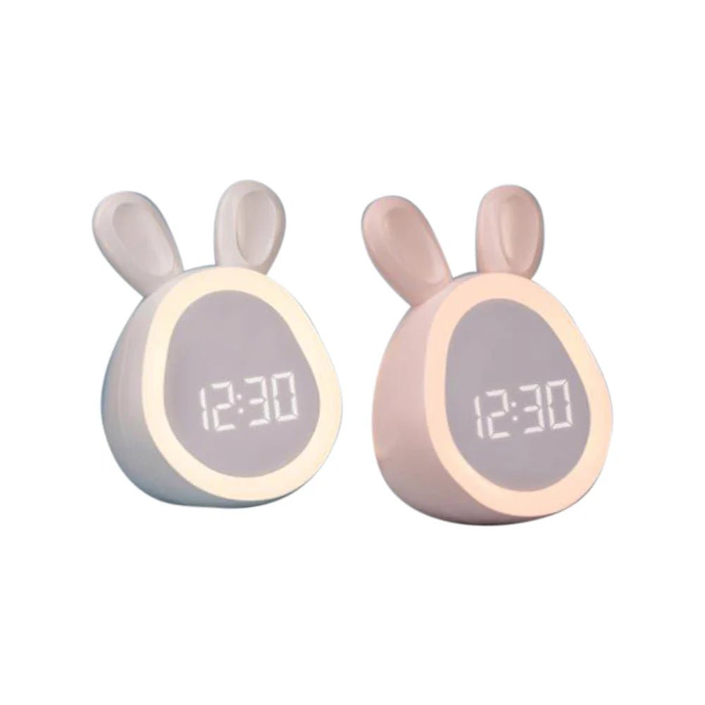 Dětské budíky ve tvaru králíčka s LED nočním světlem - BunniGlow