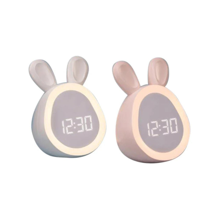 Dětské budíky ve tvaru králíčka s LED nočním světlem - BunniGlow