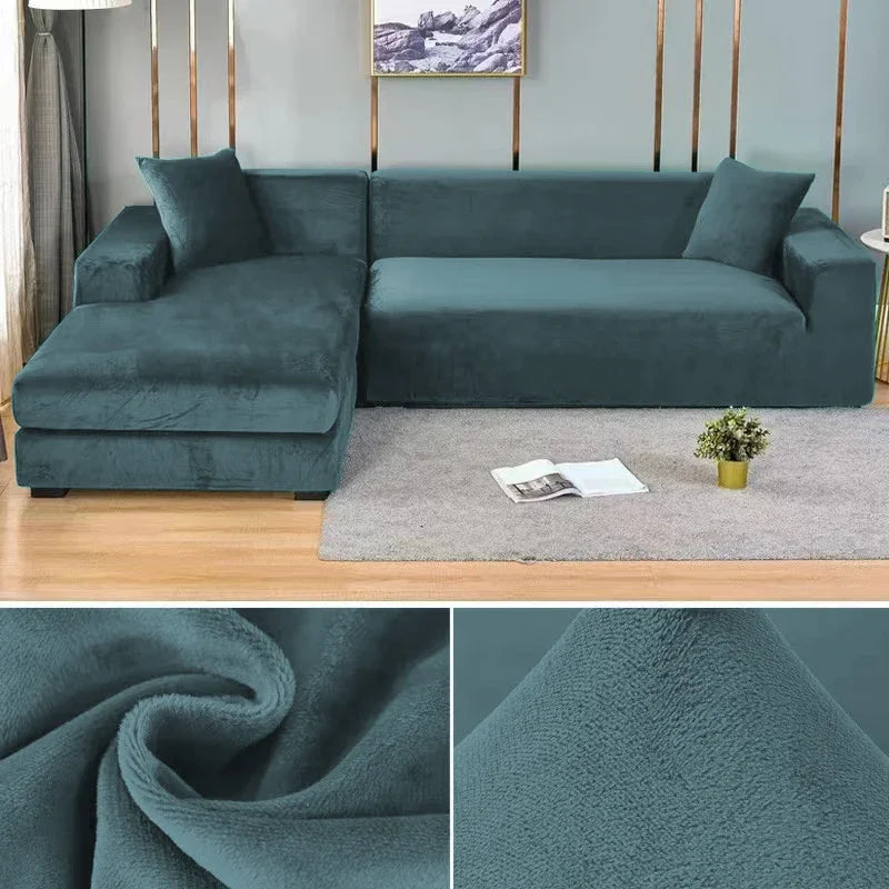 Stretch Velours potah na pohovku s luxusním zpracováním – Sofina