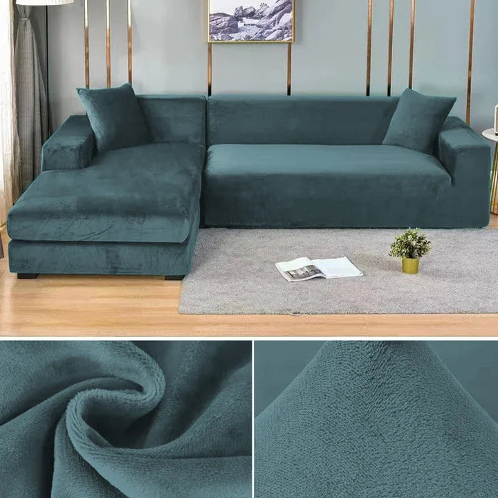 Stretch Velours potah na pohovku s luxusním zpracováním – Sofina