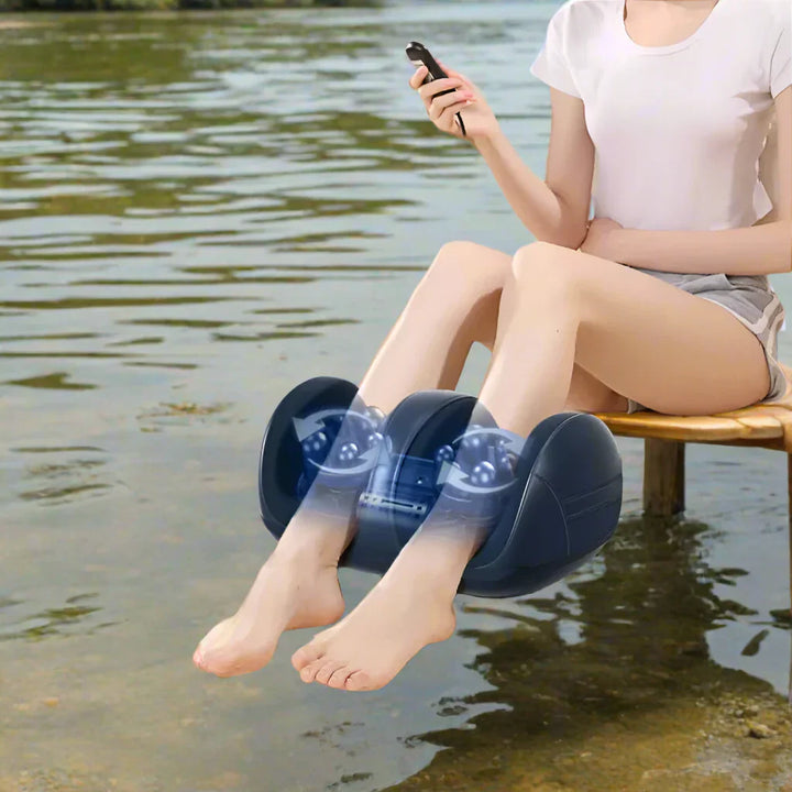 Extra velký elektrický shiatsu masážér na chodidla a lýtka s vyhříváním – Orion
