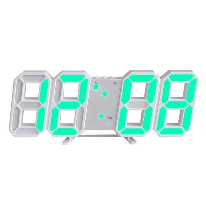 3D LED nástěnné hodiny s stmívatelným světlem – Timora