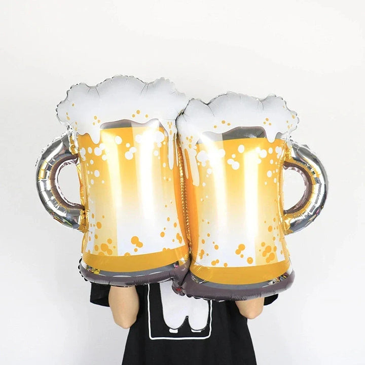 Sada balónků ve tvaru pivního půllitru (16 kusů) – balón 'pivní půllitr' Oktoberfest 2026