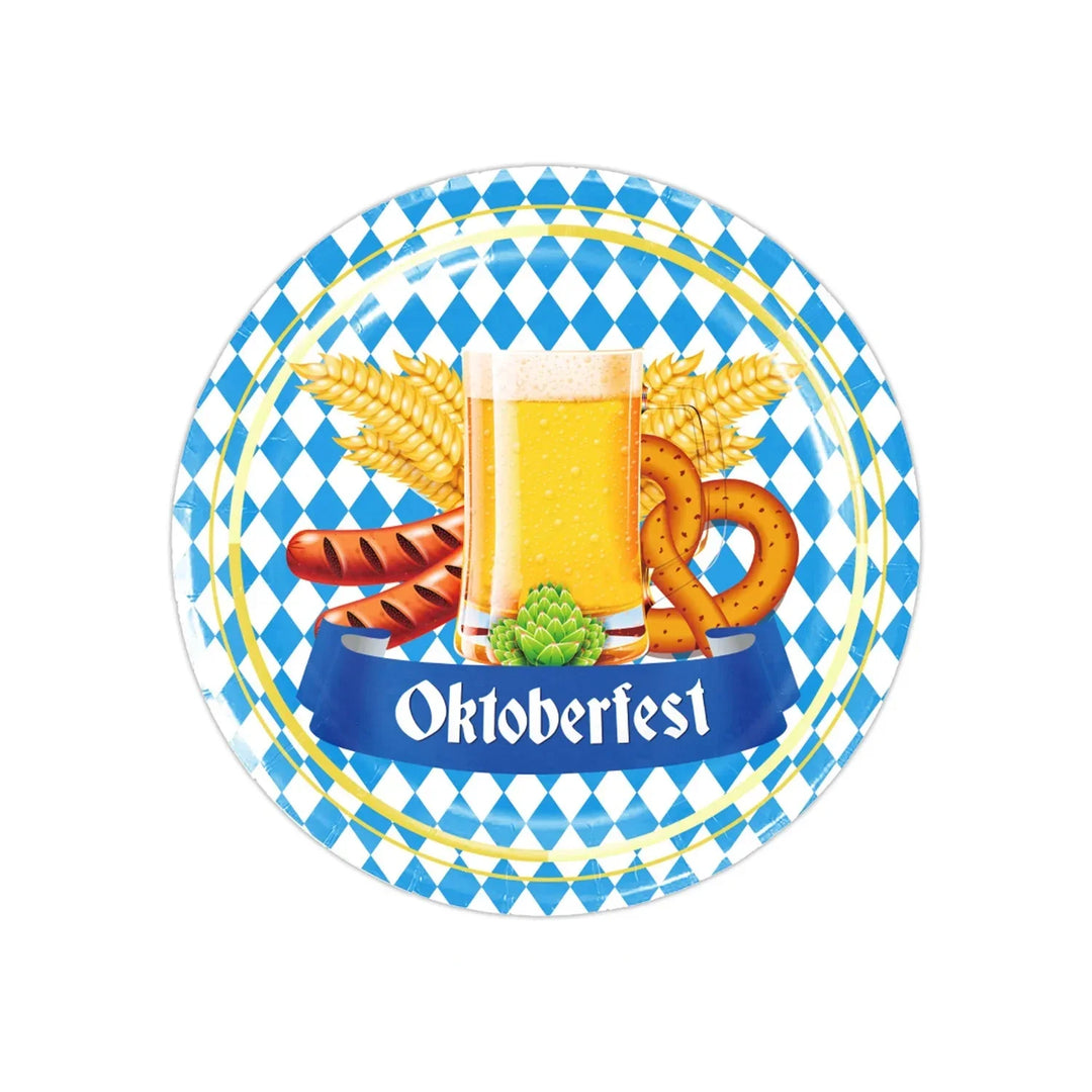 Jednorázová party servisní sada v designu Oktoberfest (včetně ubrusu) – GaudiSet Oktoberfest 2026
