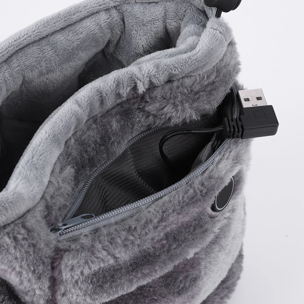 Elektrické USB pantofle s fleecovou podšívkou – WarmFeet