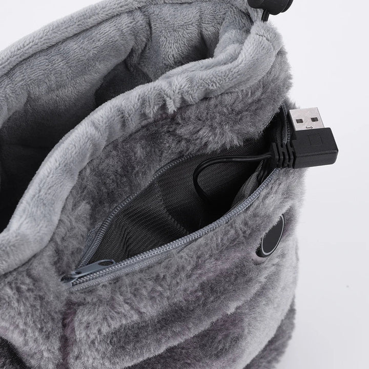 Elektrické USB pantofle s fleecovou podšívkou – WarmFeet