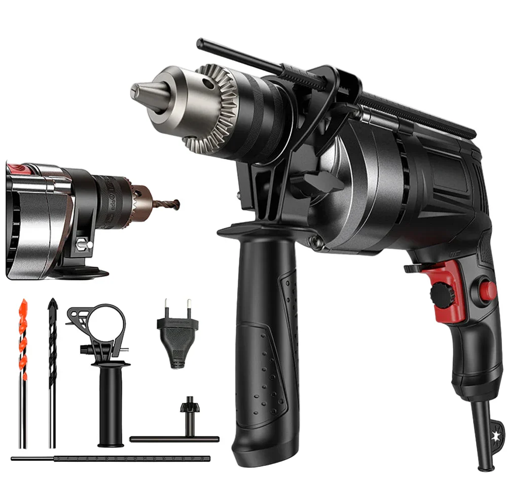 780W elektrický sekáč a vrták s plynule nastavitelnou rychlostí – DrillForce