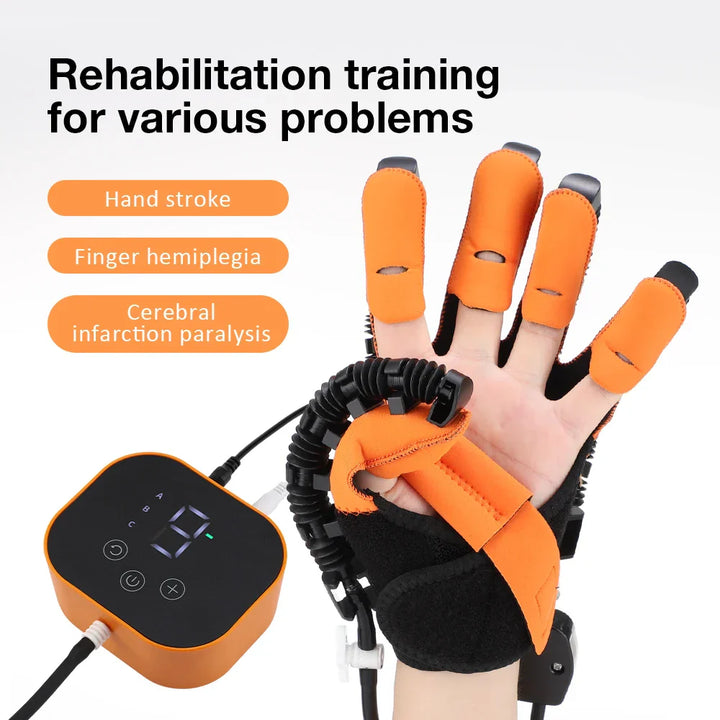 3v1 elektrická rehabilitační rukavice pro rehabilitaci po mrtvici a terapii ruky – Soren