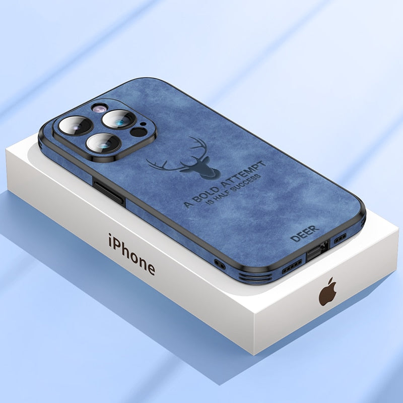 Luxusní jelení kůže iPhone obal - Veltro